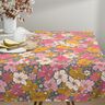 Tissu en coton Cretonne Grands motifs de fleurs – gris bleu/rose vif,  thumbnail number 7