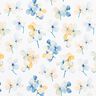 Jersey coton Fleurs aquarelle Impression numérique – ivoire/bleu clair,  thumbnail number 1