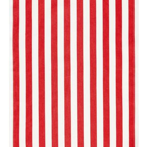 Extérieur Tissu pour chaise longue Rayures verticales 44 cm – rouge feu/blanc, 
