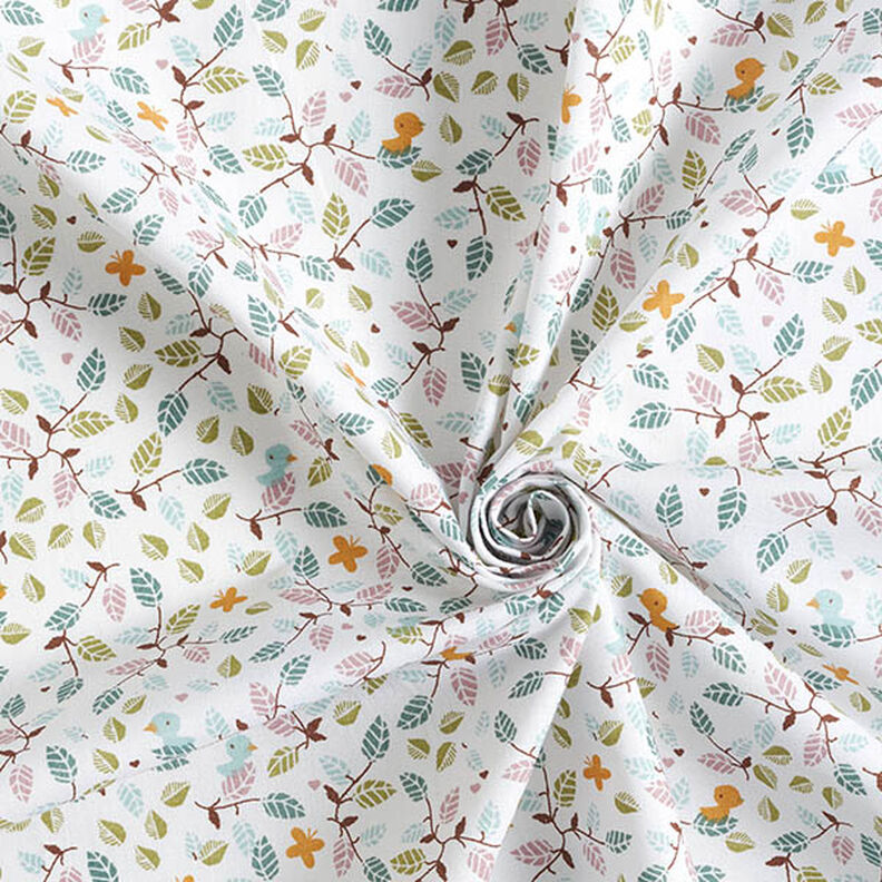 Cretonne Petites branches – blanc, image number 3