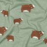 Jersey coton Ours | Poppy Fabrics – roseau/brun-marron,  thumbnail number 2