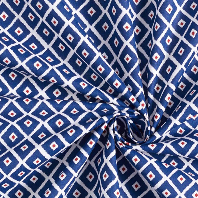 Tissu en coton Cretonne Losanges – bleu, image number 3