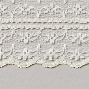 Galon Dentelle voile [48 mm] - blanc cassé, 