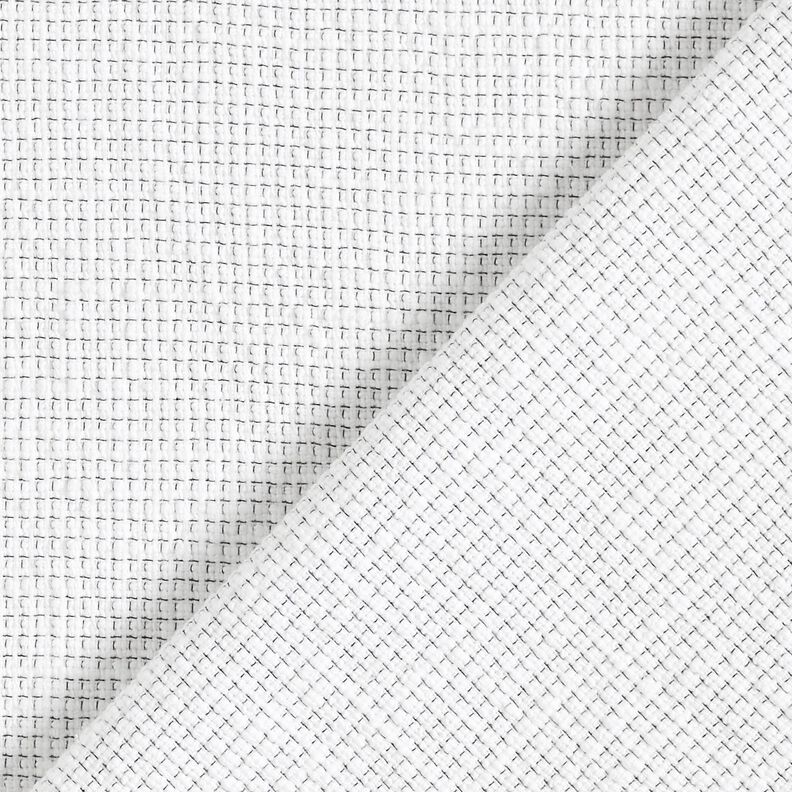 Tissu de coton bouclé Petites boîtes – blanc,  image number 3