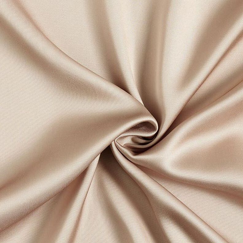 Satin viscose Uni – sable,  image number 1