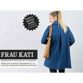 Veste sweat à col châle et pli creux FRAU KATI | Patron prêt à découper | XS-XXL, 