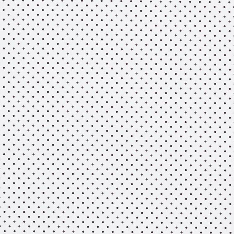 Popeline coton Petits pois – blanc/noir,  image number 1