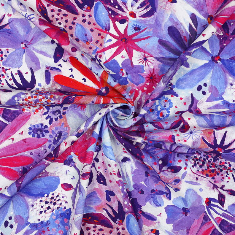 Tissu viscose LENZING™ ECOVERO™ Digital Soiree | Nerida Hansen – lilas bleu/chili,  image number 3