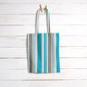 Toile pour store banne Rayures mixtes – gris/turquoise,  thumbnail number 7