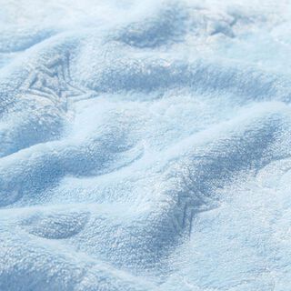 Polaire duveteuse Lune & étoiles – bleu bébé, 