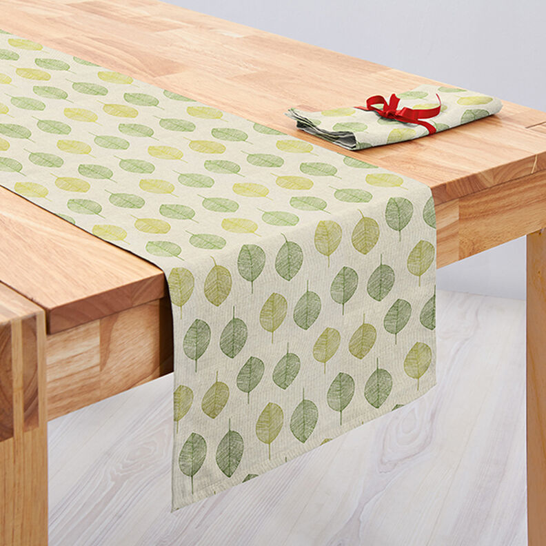 Tissu de décoration Semi-panama Feuilles – nature, image number 7