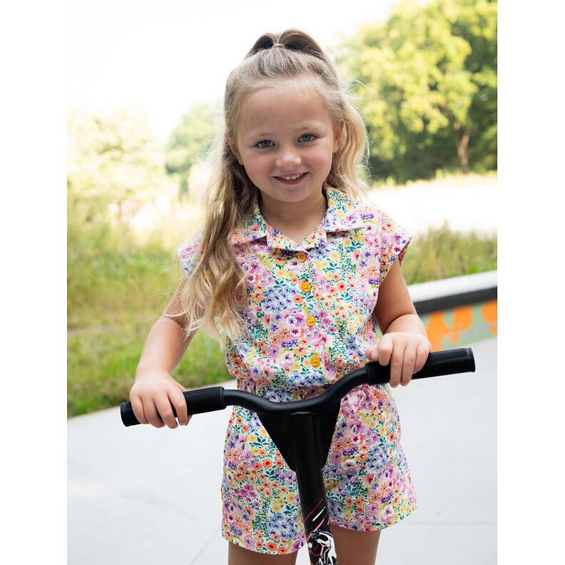 Jersey coton Mer de fleurs Impression numérique | Poppy Fabrics – ivoire/coloré,  image number 6