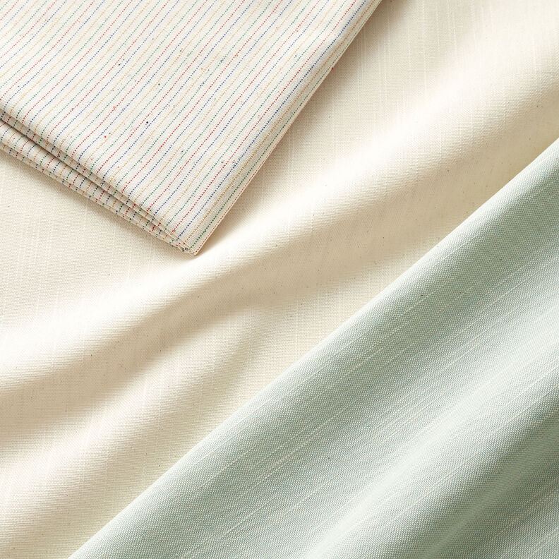 Tissu de décoration Semi-panama Structure légère – menthe clair/beige clair,  image number 5