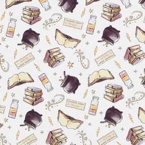 Popeline coton tissu sous licence Harry Potter potion magique | Warner Bros. – blanc, 