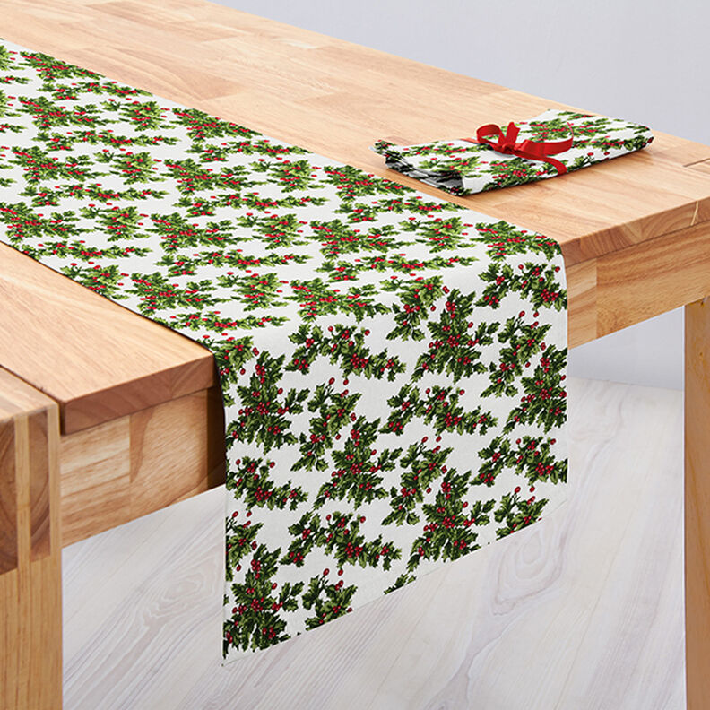 Tissu de décoration Canvas Gui – vert/rouge,  image number 7
