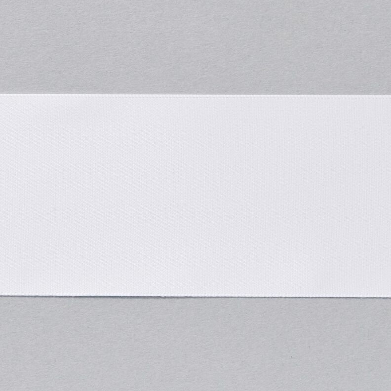 Ruban de satin [50 mm] – blanc,  image number 1
