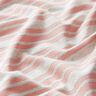 Jersey viscose Rayures pailletées irrégulières – écru/rosé,  thumbnail number 2