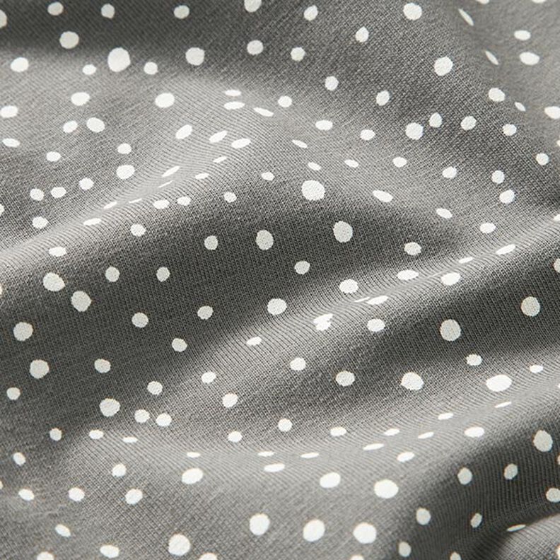 Jersey de coton Pois irréguliers – gris,  image number 2