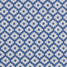 Tissu d'extérieur jacquard Losanges – bleu, 