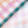 Flanelle coton Carreaux diagonaux avec cœurs | by Poppy – blanc/saumon,  thumbnail number 4
