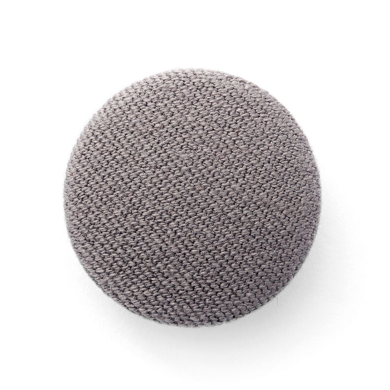 Bouton recouvert, Gabardine Bi-stretch – gris,  image number 1