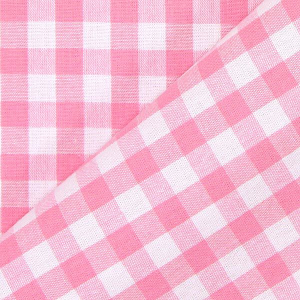 Tissu en coton Vichy - 1 cm – rose,  image number 3