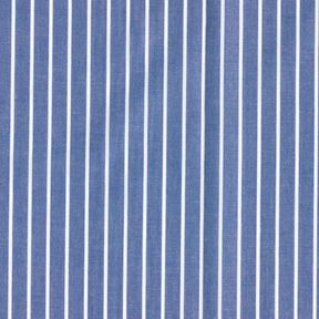 Tissu de coton Rayures – bleu jean/blanc, 