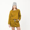 Jersey matelassé à losanges – jaune olive,  thumbnail number 5
