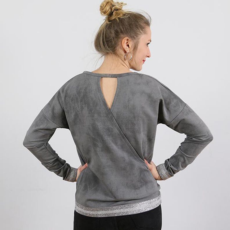 FRAU VEGA - Pull décontracté dans le dos style portefeuille, Studio Schnittreif | XS - XXL, image number 6