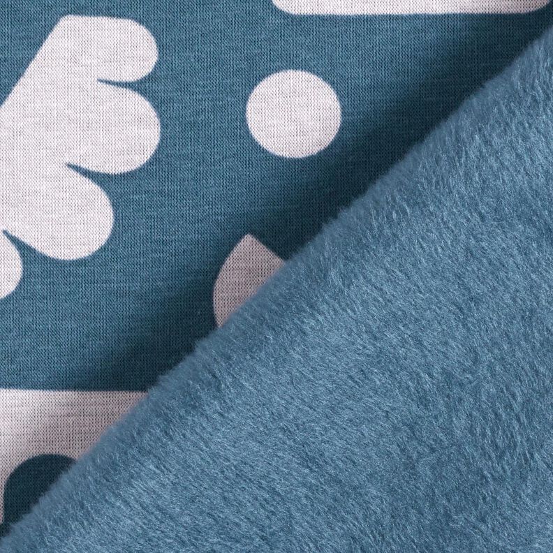 Polaire alpin Formes abstraites  – bleu jean/lilas pastel,  image number 4