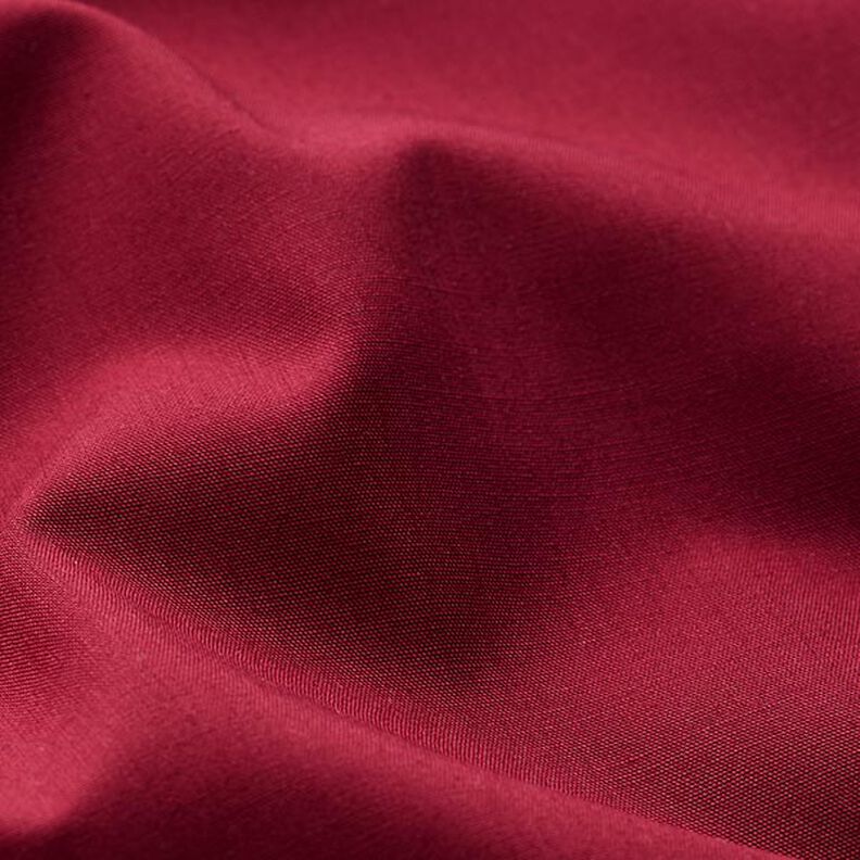 Tissu en polyester et coton mélangés, facile d’entretien – rouge bordeaux, image number 2