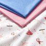 Tissu en coton Cretonne animaux dansants – blanc/rouge,  thumbnail number 5