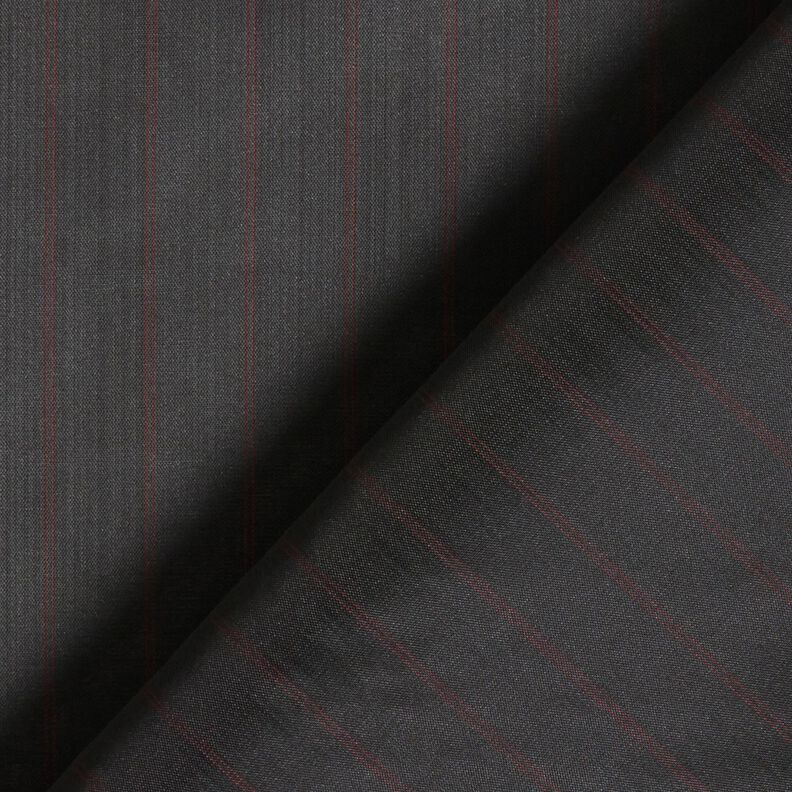 Doublure pour manches à fines rayures – noir/rouge,  image number 4