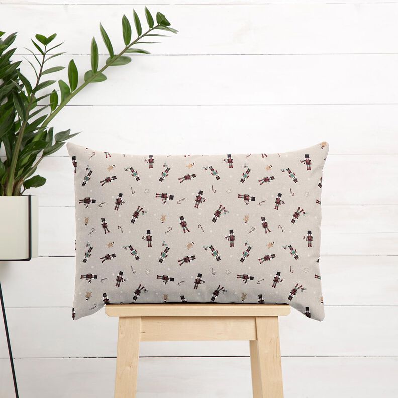 Tissu en coton Popeline Petits casse-noisettes – taupe clair, image number 7