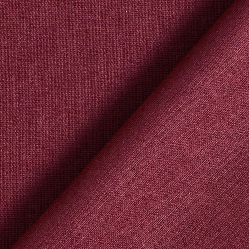 Pur lin lourd Uni – rouge bordeaux,  image number 3