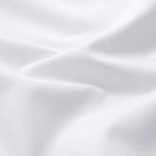 Popeline de coton mélangée unie – blanc, 