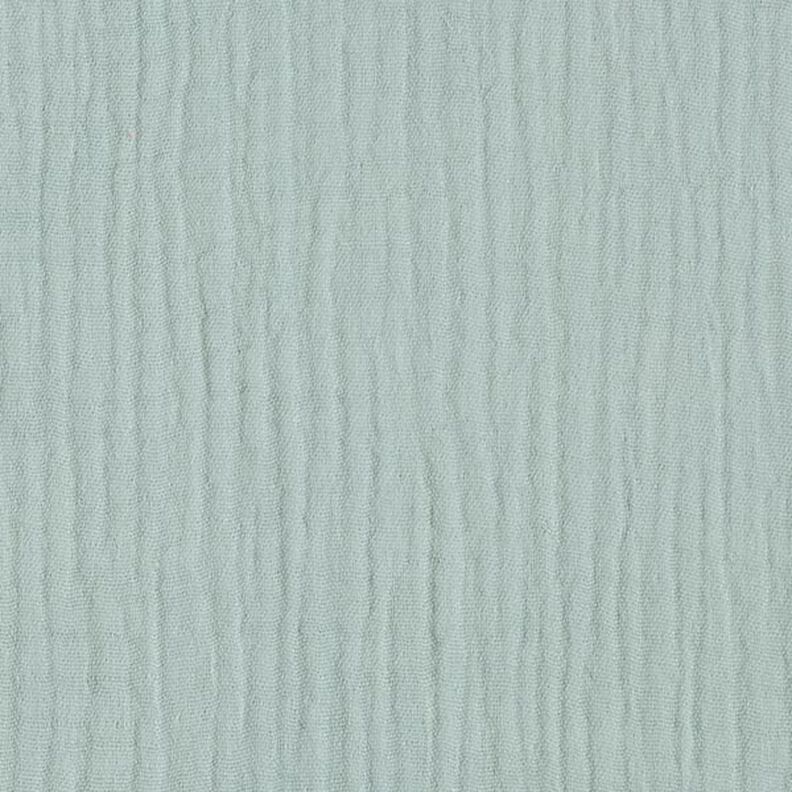 GOTS Tissu triple gaze de coton – vert pastel,  image number 3