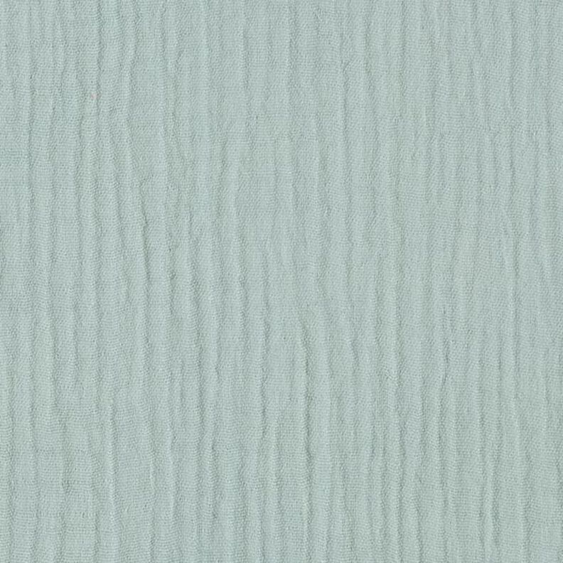 GOTS Tissu triple gaze de coton – vert pastel,  image number 3