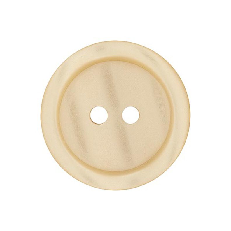 Bouton plastique 2 trous Basic - beige clair,  image number 1