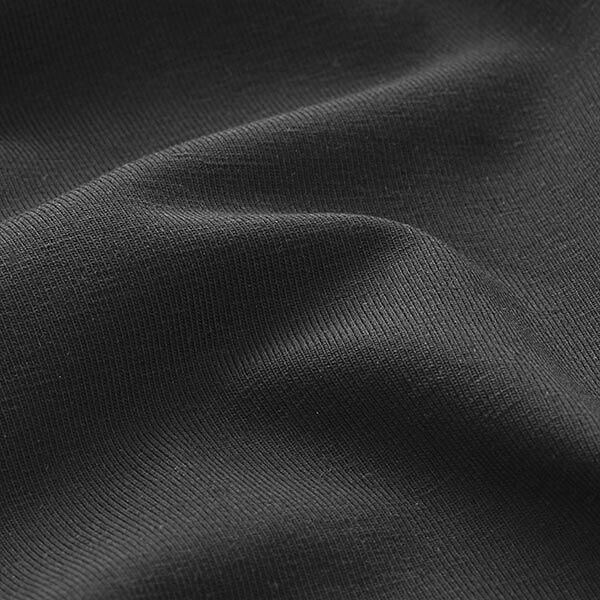 Jersey coton Medium uni – noir,  image number 4