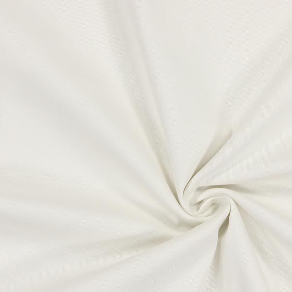 Tissu croisé en coton stretch – écru,  image number 1