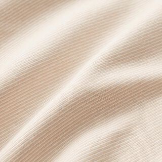 Bord-côtes tubulaire, fines rayures – beige/écru, 