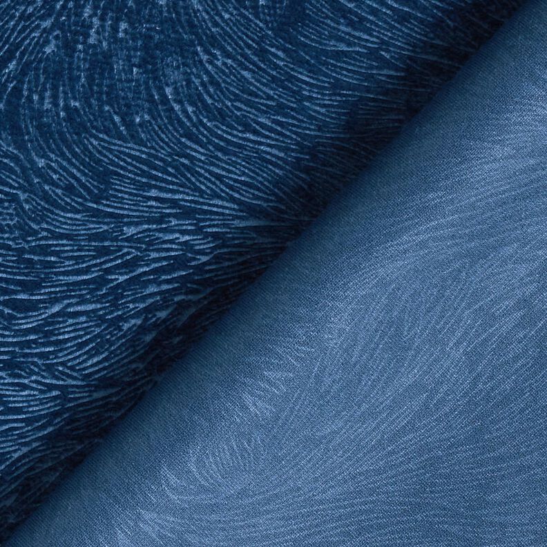 Velours de décoration Branches abstraites – bleu,  image number 4
