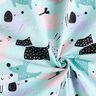 Tissu en coton Cretonne chiens abstraits – bleu ciel/rosé,  thumbnail number 3