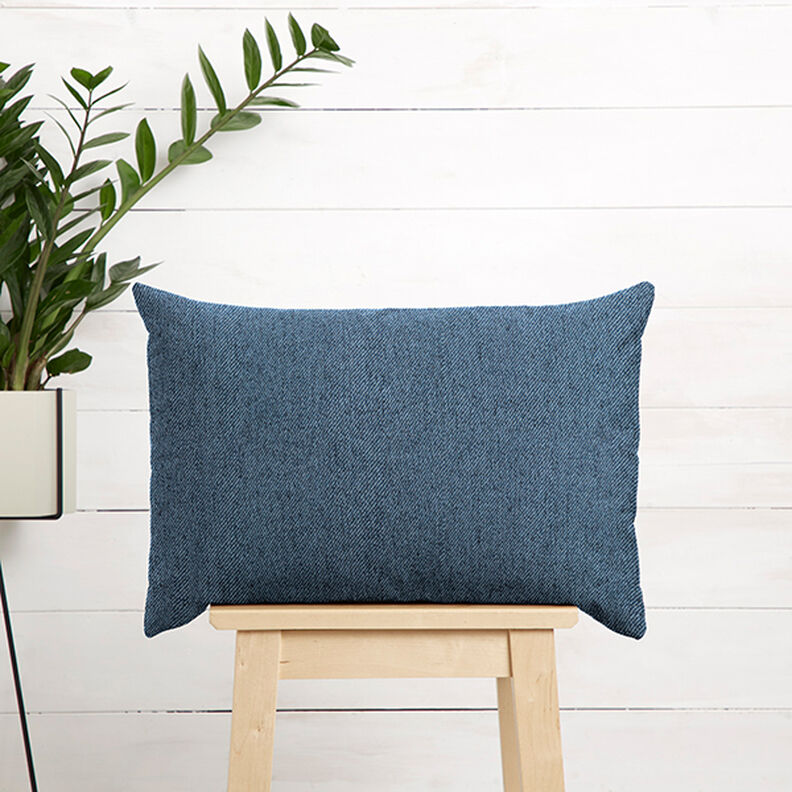 Tissu de revêtement Aspect sergé – bleu acier, image number 7