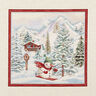 panneau décoratif Gobelin Bonhomme de neige – carmin/beige clair,  thumbnail number 1