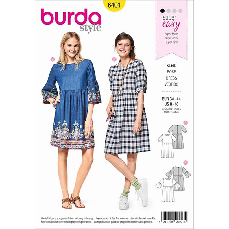Robe, Burda 6401 | 34 - 44,  image number 1