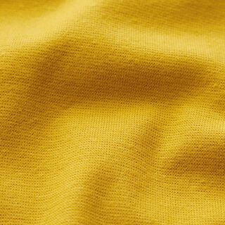 GOTS Bord-côtes coton | Tula – jaune curry, 