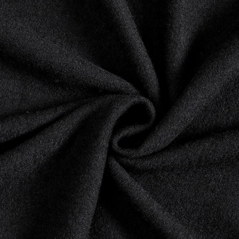 Tissu léger en maille en mélange de viscose et laine – noir,  image number 1
