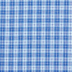 Tissu de coton Carreaux dégradés – blanc/bleu roi, 